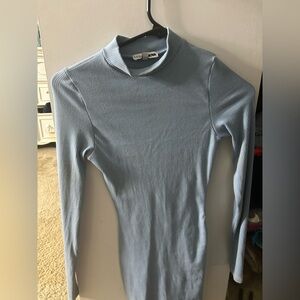 Blue xs mini dress with back out